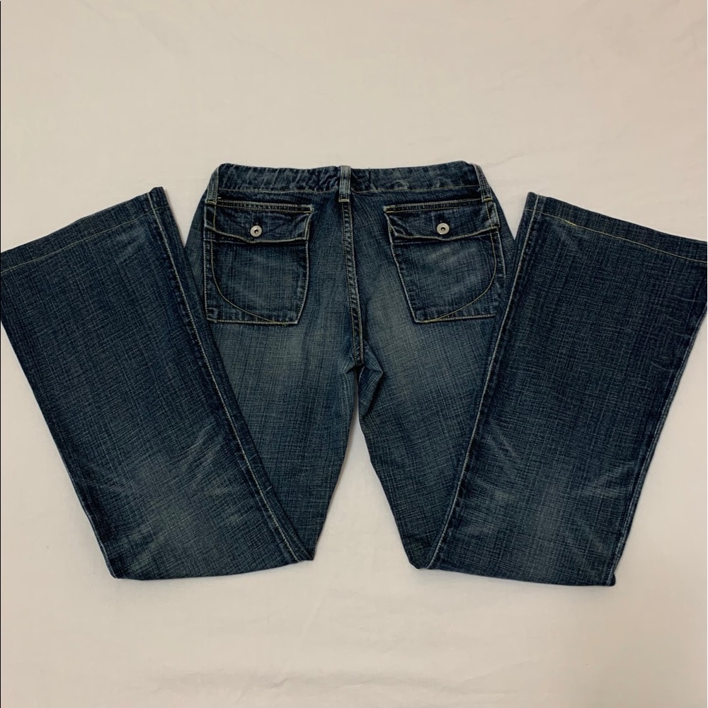 Paper Denim & Cloth Madcap Flare blue jeans Size 26, hemmed 30” inseam, low rise - Picture 12 of 14